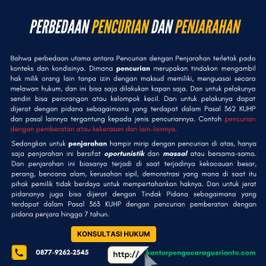 PERBEDAAN PENCURIAN DAN PENJARAHAN