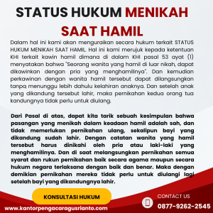 STATUS HUKUM MENIKAH SAAT HAMIL
