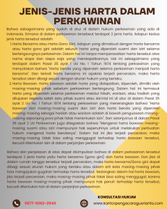 JENIS-JENIS HARTA DALAM PERKAWINAN