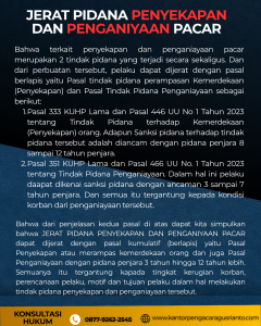 JERAT PIDANA PENYEKAPAN DAN PENGANIYAAN PACAR
