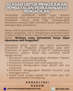 ALASAN UNTUK MENGAJUKAN PEMBATALAN PERKAWINAN DI PENGADILAN